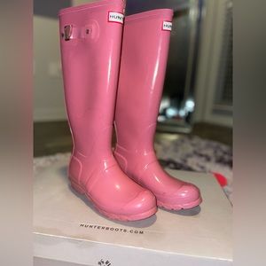 Hunter Rainboots pink size 6 (fits 7)